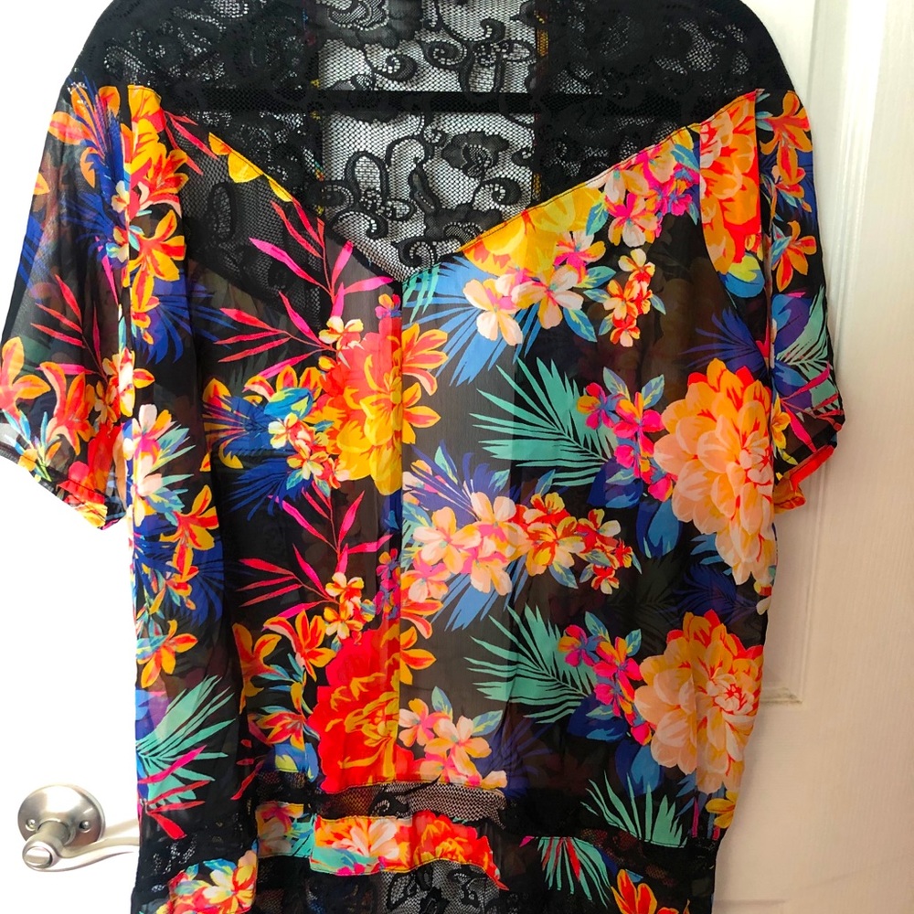 Candies floral kimono cardigan XS